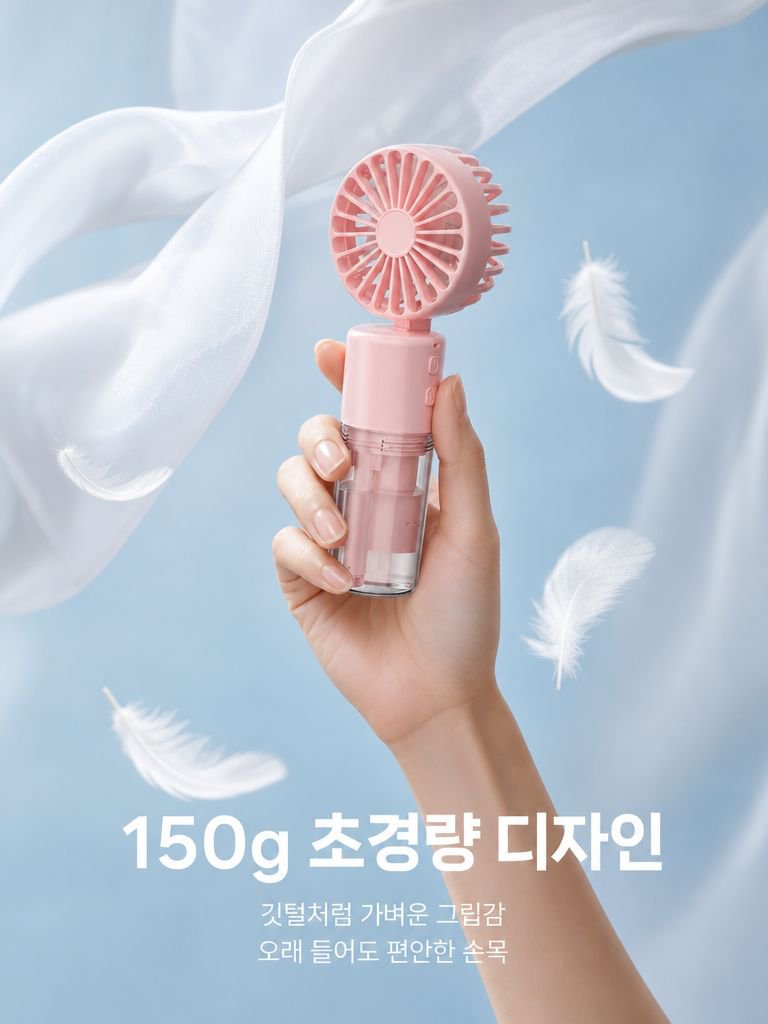 휴대용 접이식 손목 넥 선풍기