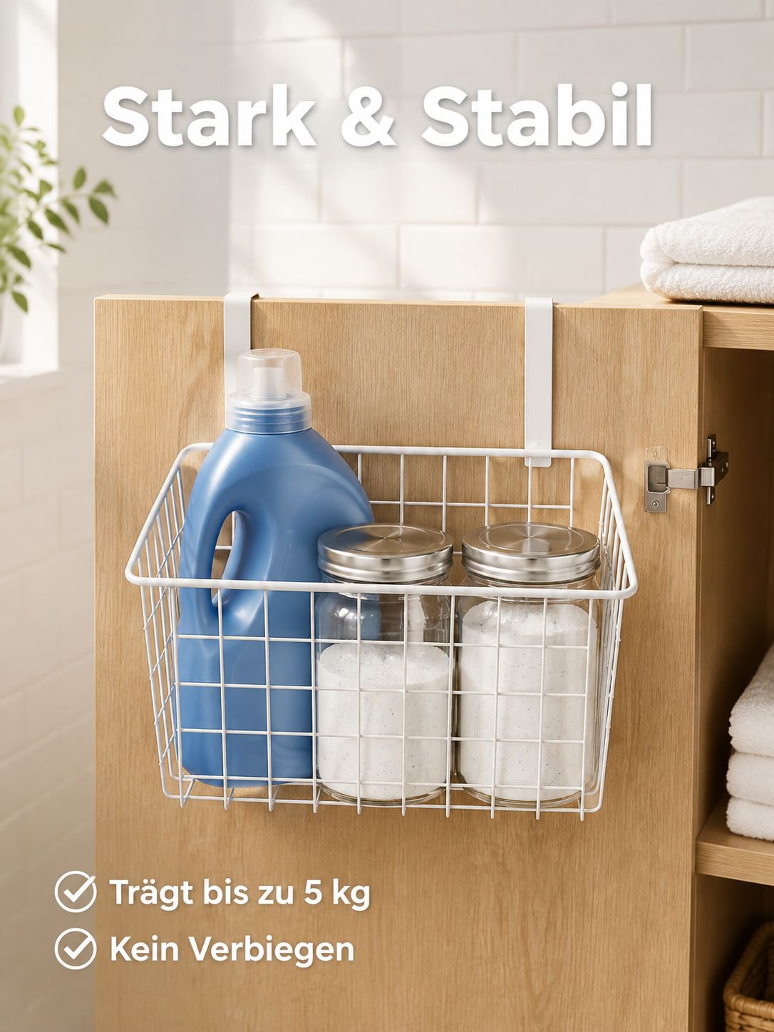 Türregal Hängeschrank-Aufbewahrungskorb Schrank-Organizer
