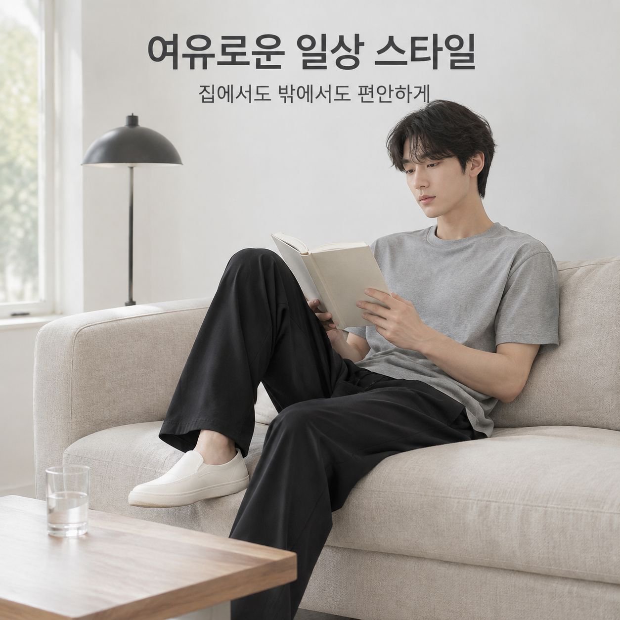 남성용 여름용 얇은 아이스 실크 캐주얼 팬츠