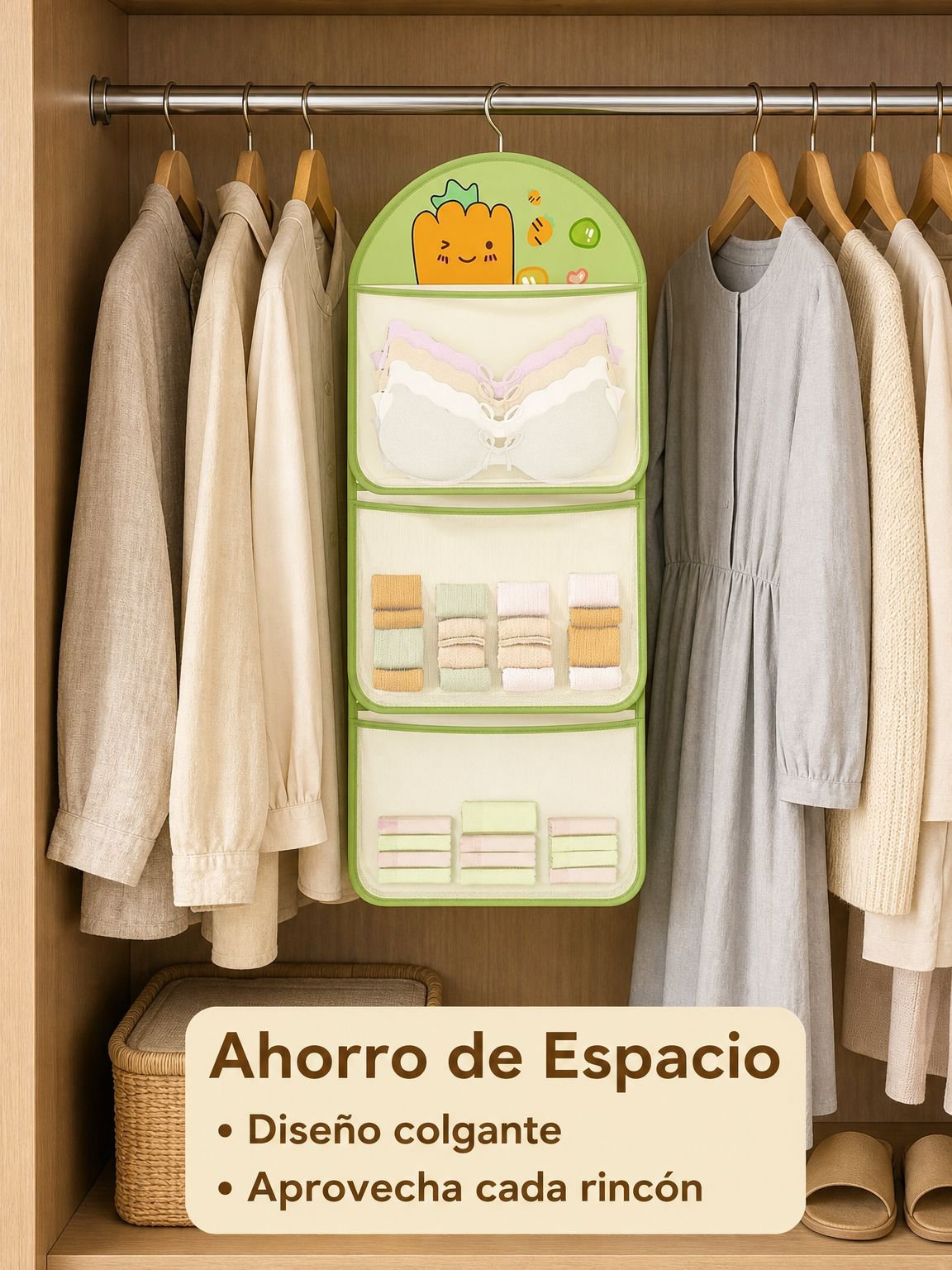 Bolsa colgante organizadora para ropa interior y calzoncillos