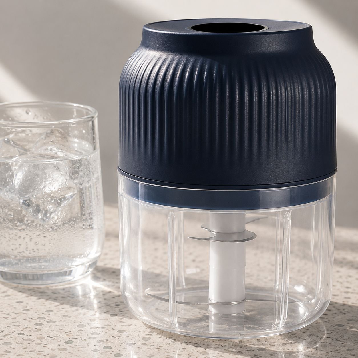 Easy-to-clean mini electric meat grinder with detachable parts