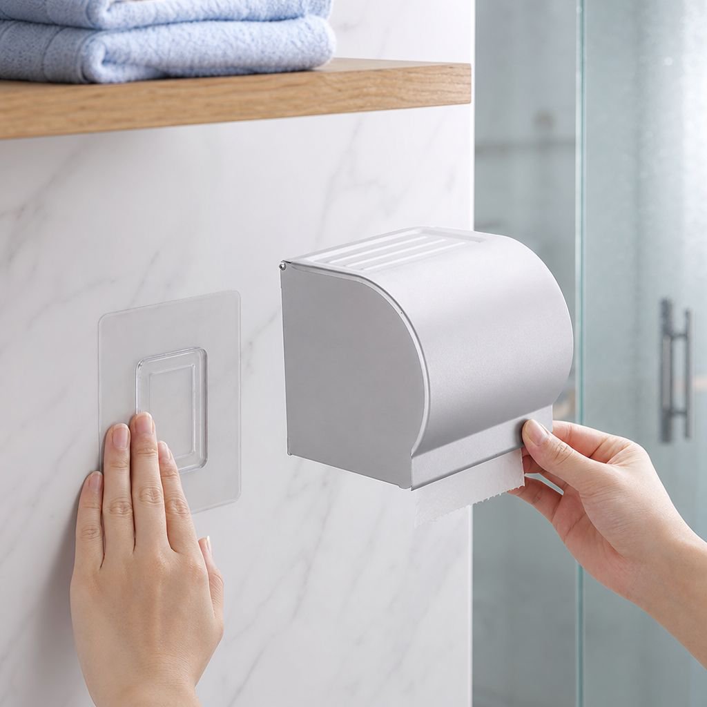 Lightweight toilet paper holder supporting heavy weight