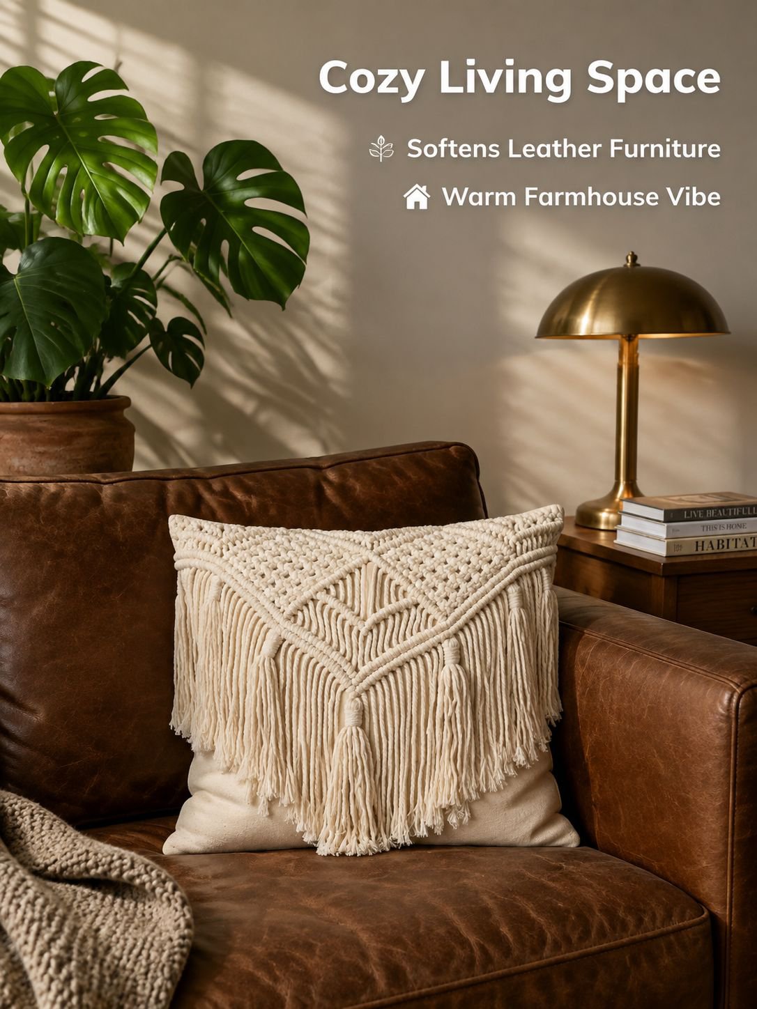 Woven Cotton Rope Pillowcase