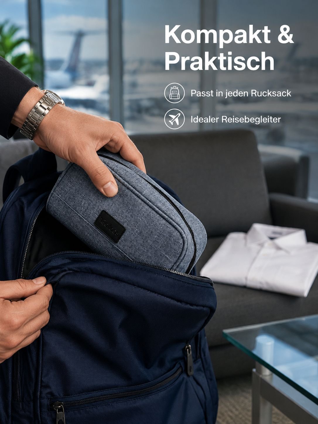 Multifunktionale digitale Zubehör-Aufbewahrungstasche, schlichte Reisetasche