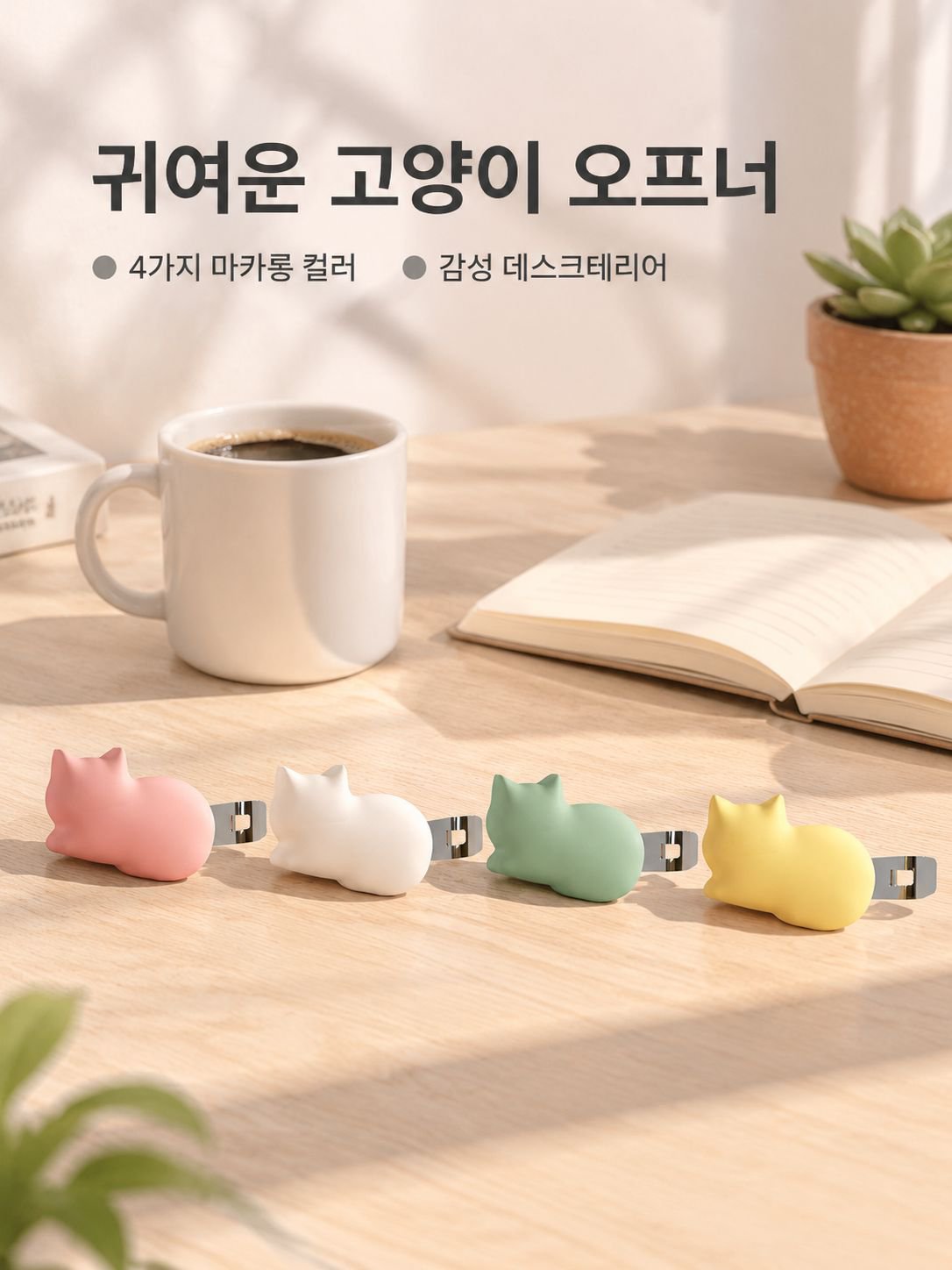 다기능 스테인리스 스틸 자석 병따개