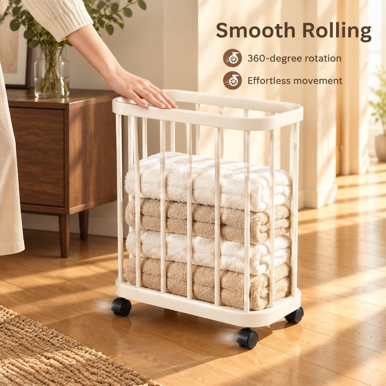 Multifunctional Waterproof Storage Basket for Laundry, Bathroom, and Gym Equipment