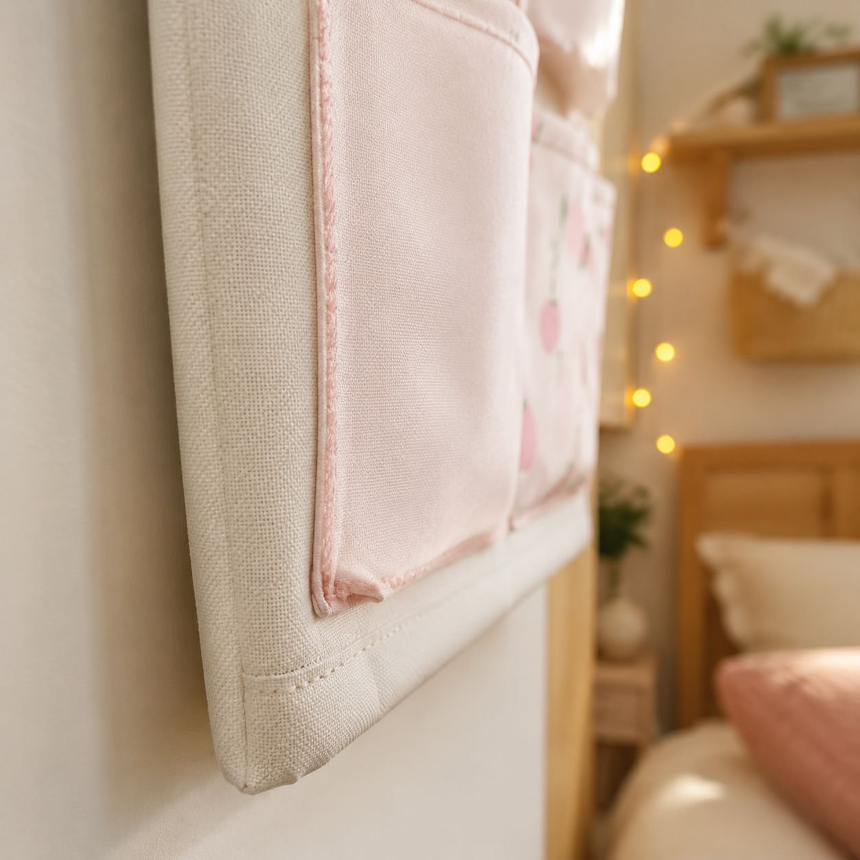Wall-mounted storage bag for mobile phones and accessories
