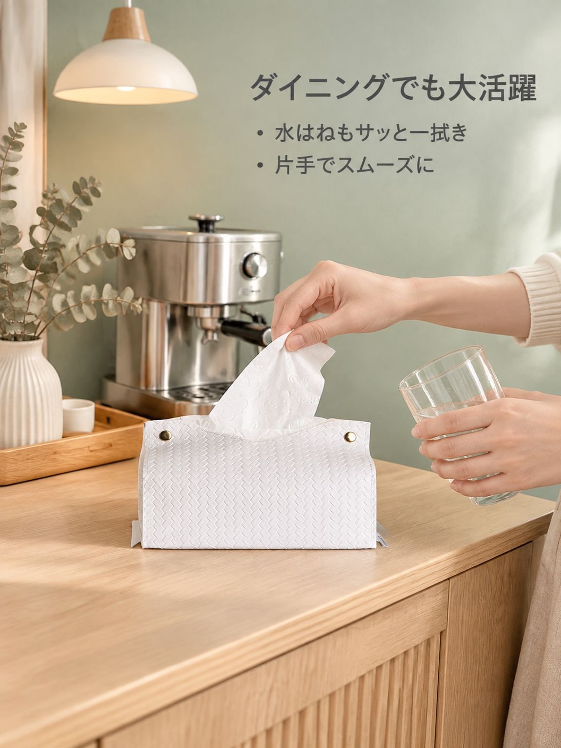 高級PUレザー ティッシュボックス リビング・テーブル用