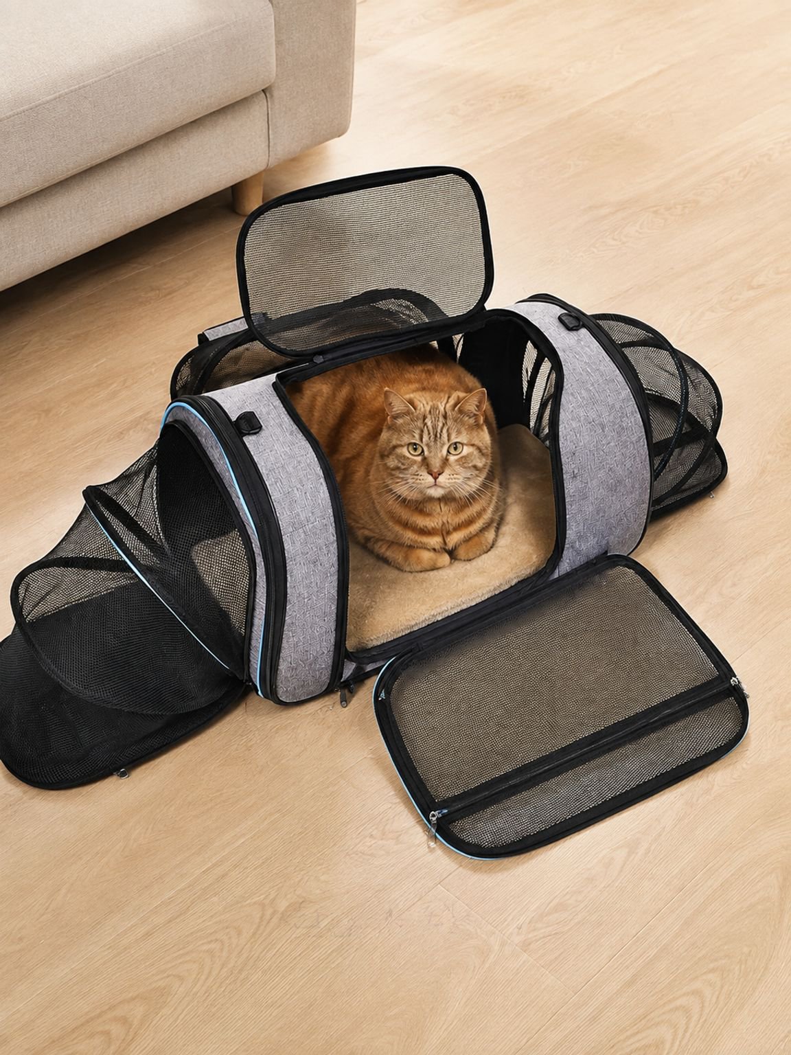 Lit extensible confortable et pratique pour chat