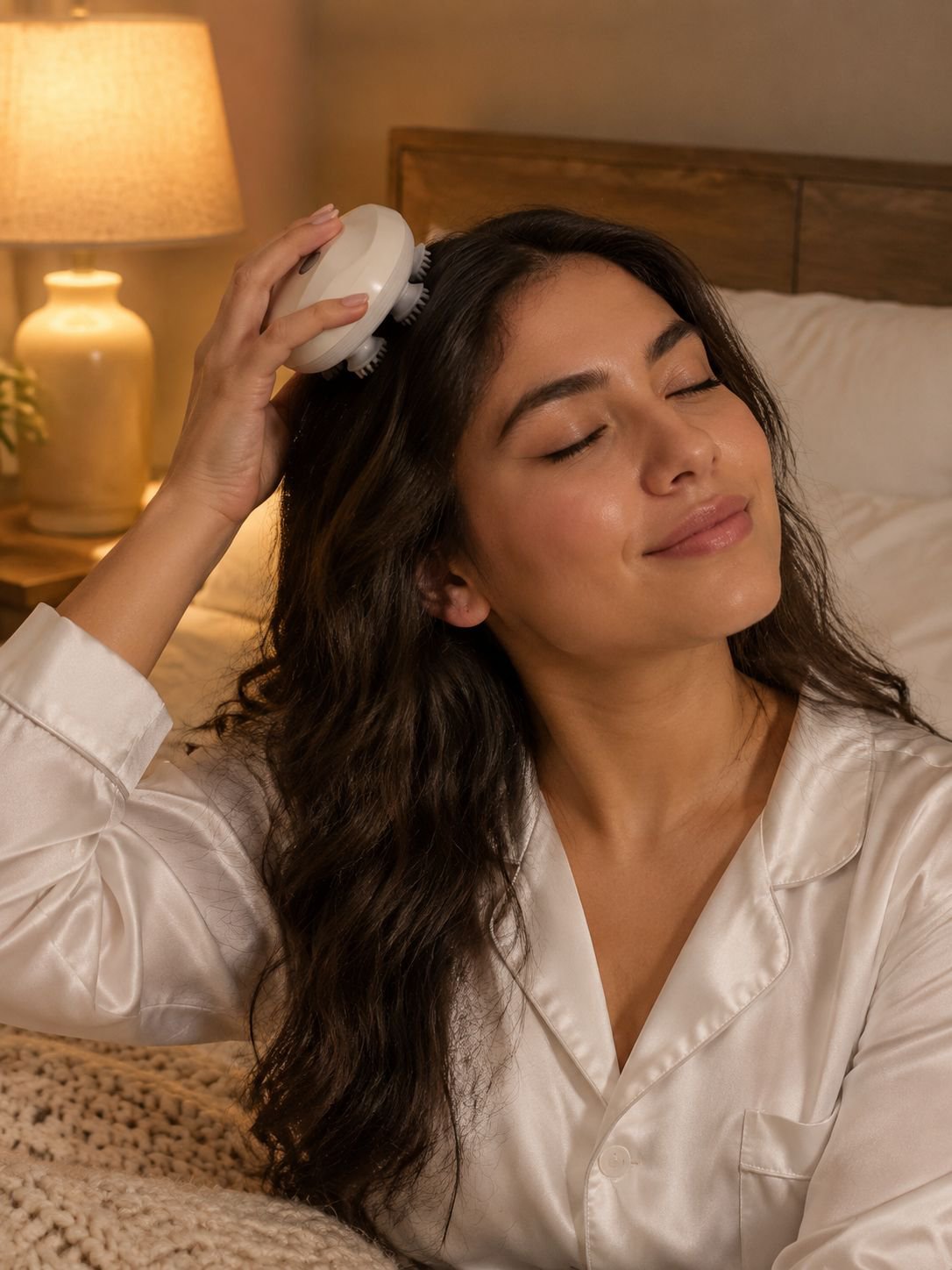 Mini masajeador de cabeza inteligente, masajeador eléctrico impermeable, fisioterapia, amasado, arte