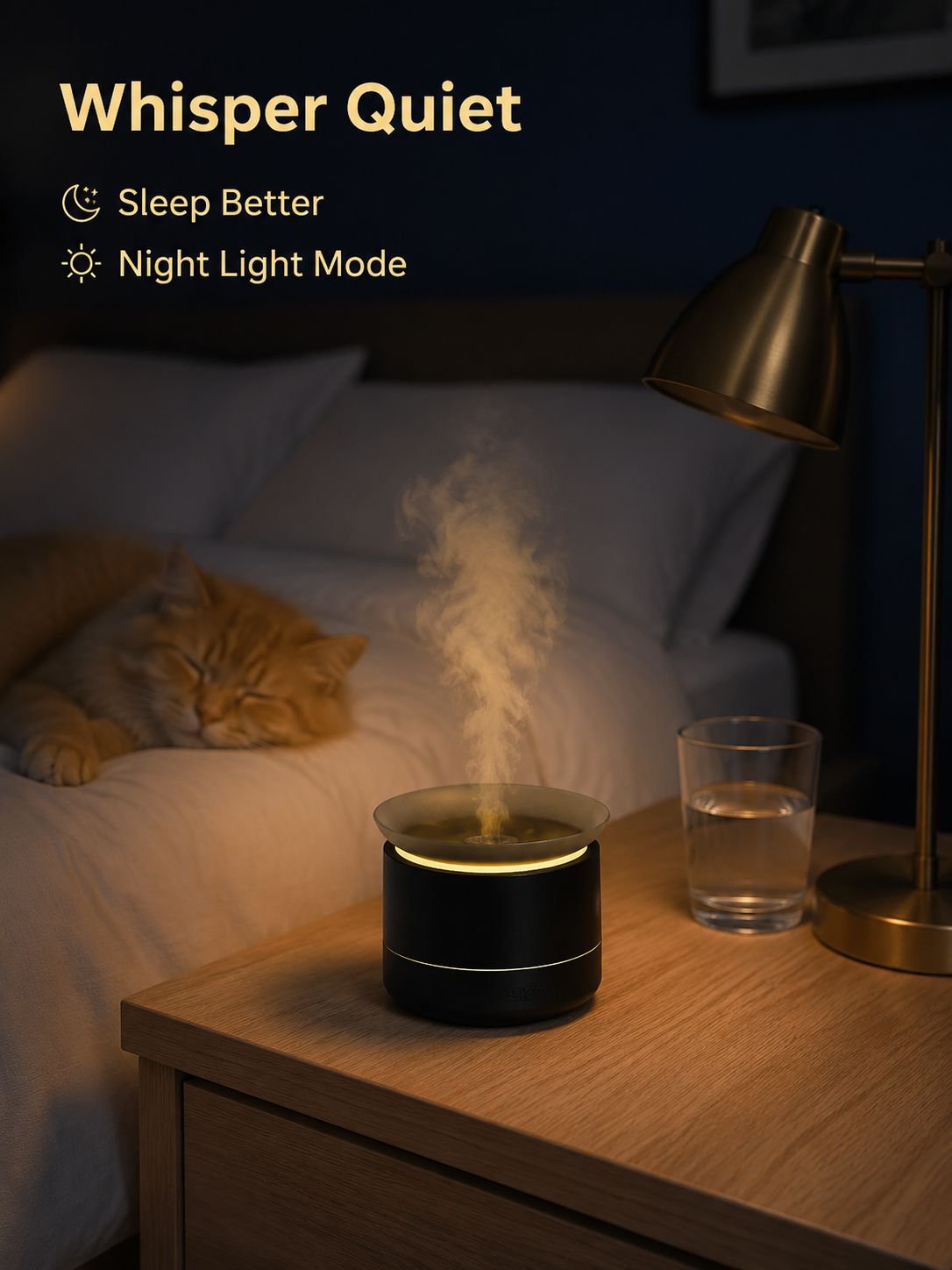 Desktop Cloud Sea Aromatherapy Diffuser Colorful Fog Atmosphere Light for Home Use