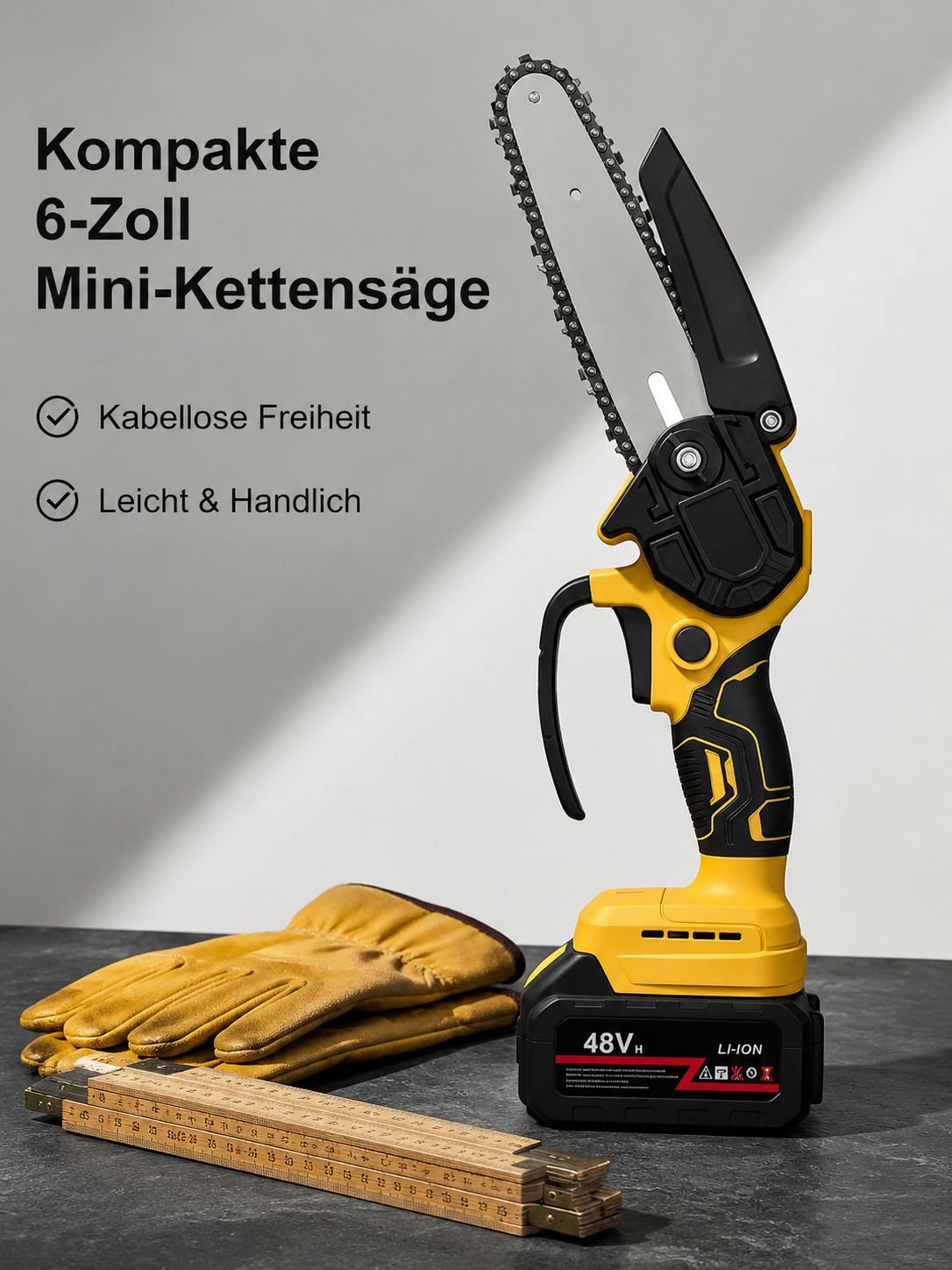Hochleistungs-Elektrokettensäge für Holzbearbeitung