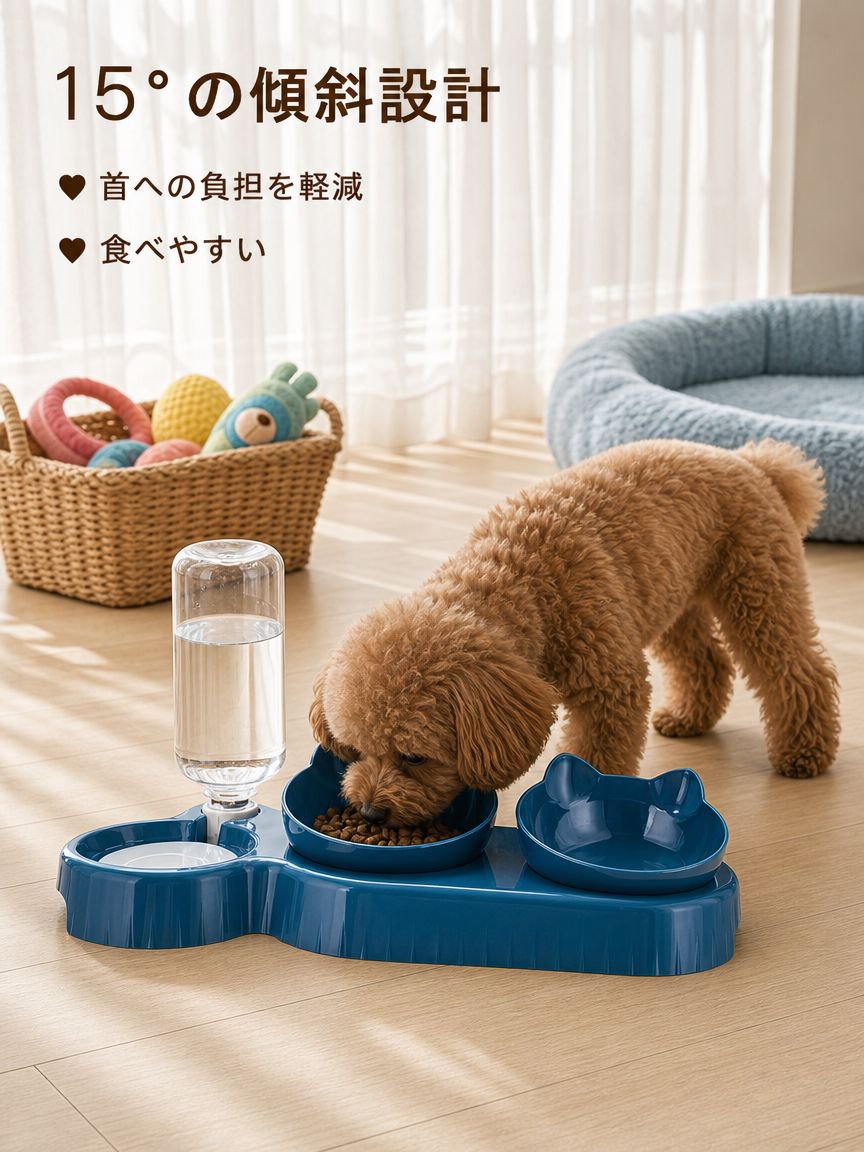 転倒防止自動給水器（犬用）