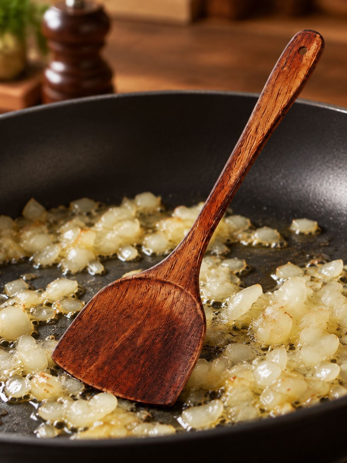 Espátula de madera para cocina