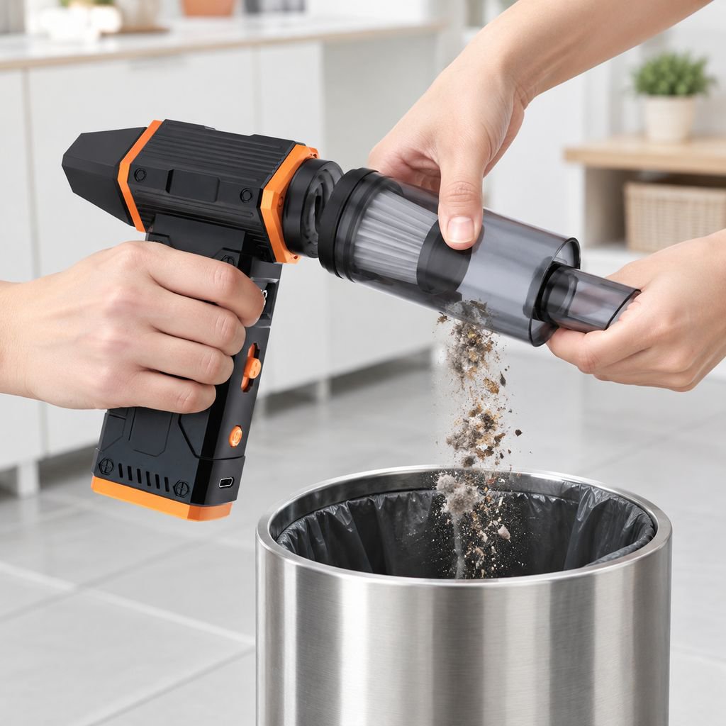 Easy-to-clean filter of the multifunctional car vacuum