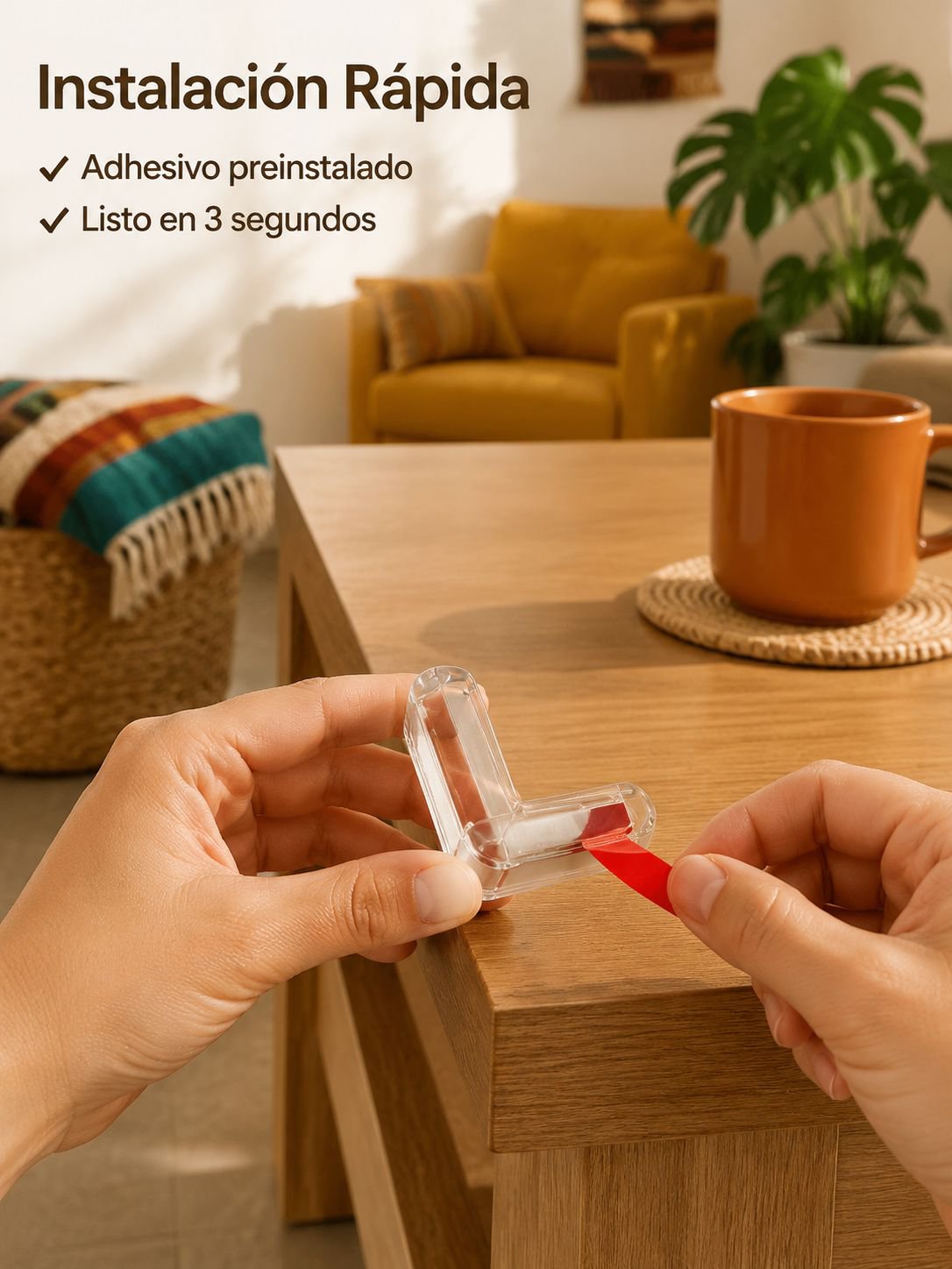 Protectores de esquinas transparentes