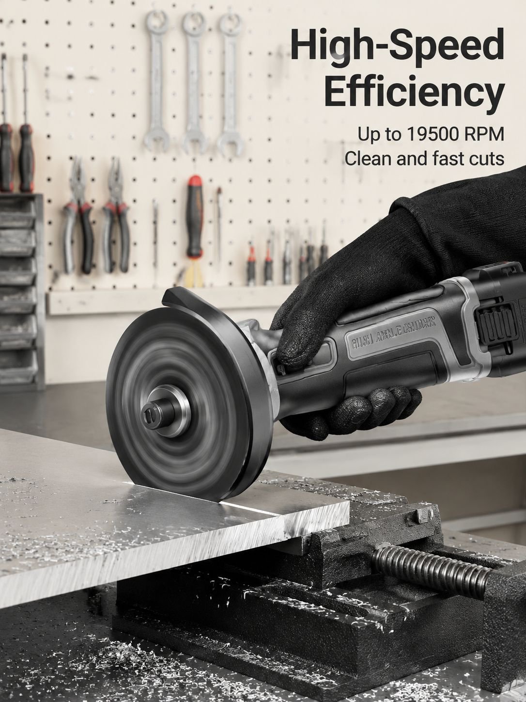 Lightweight portable angle grinder for DIY projects