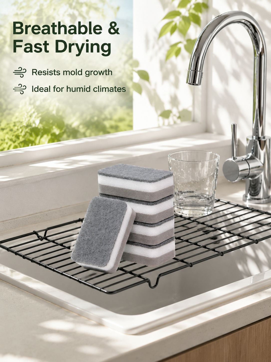 Thickened Dishwashing Sponge