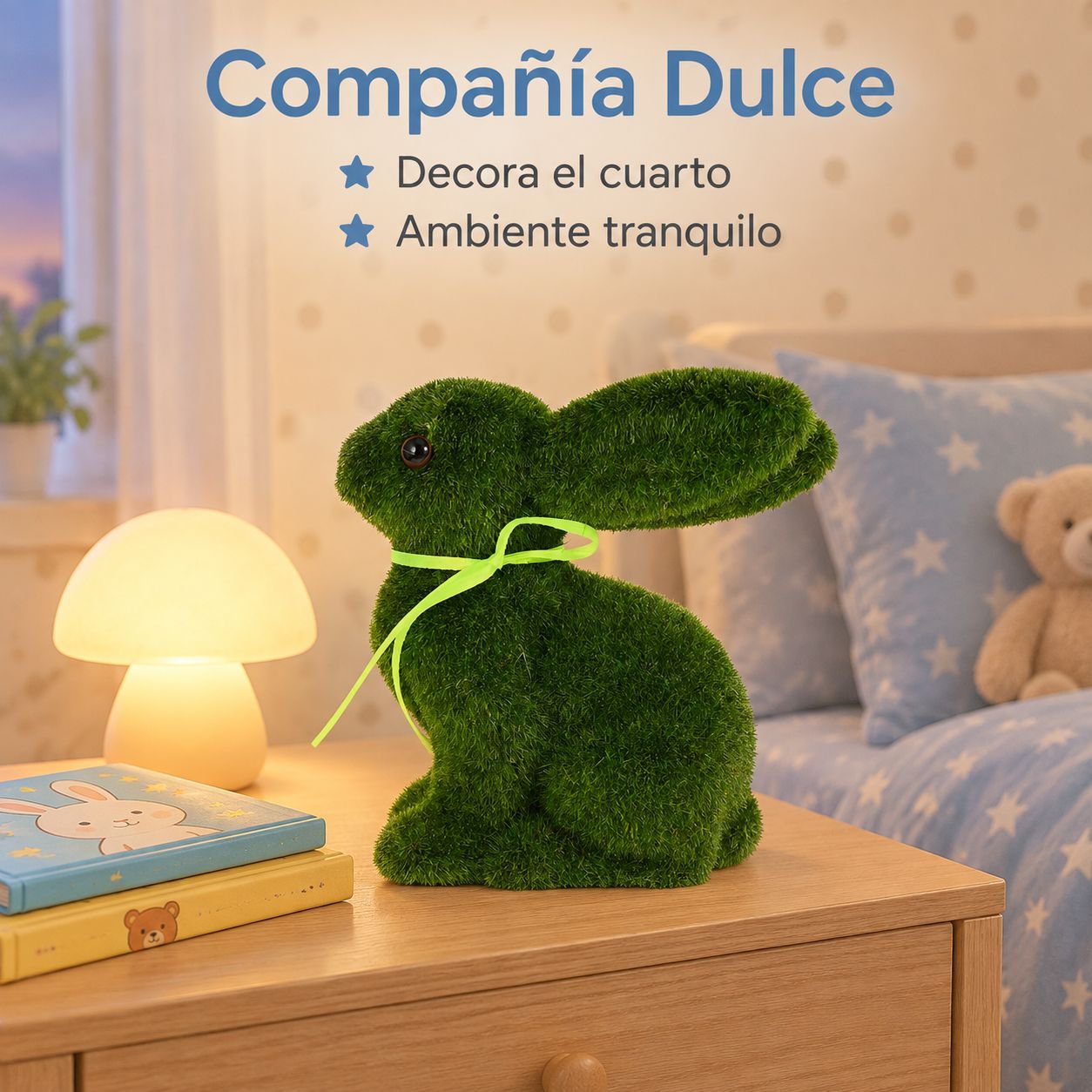 Conejito de felpa decorativo para Pascua