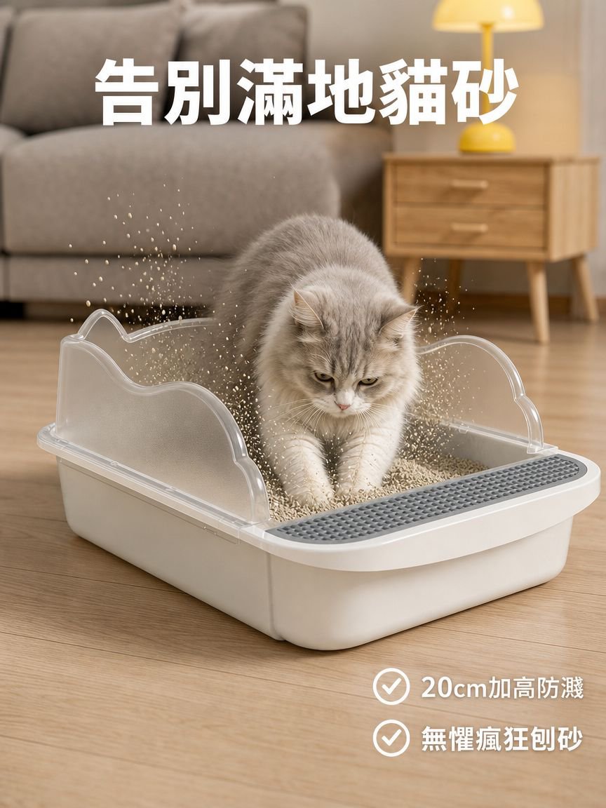 超大號加厚貓砂盆