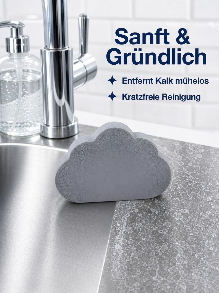 Küchenspülbecken-Antikalk-Reinigungsschwamm, Cloud PVA Super-Absorptionsschwamm