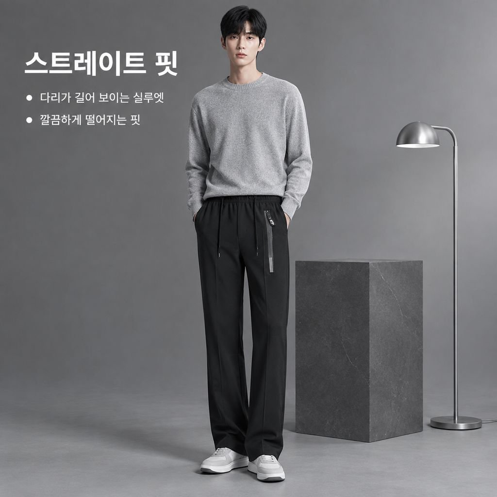 남성용 가을겨울 신상 일자 바지