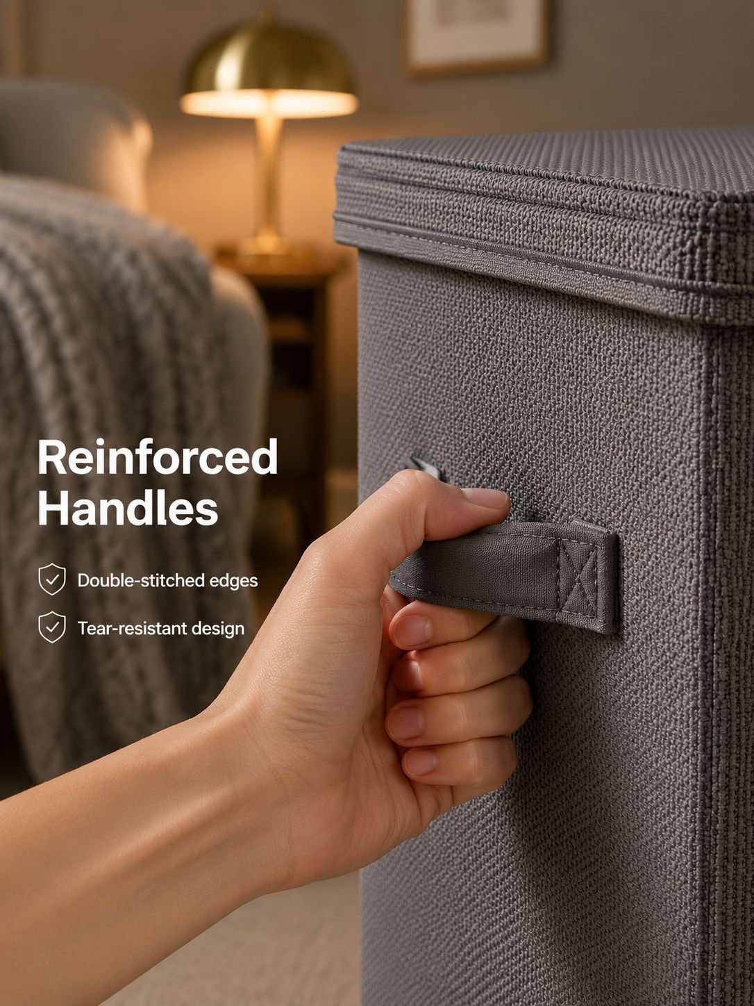 Large Capacity Fabric Foldable Storage Box Closet Organizer Bin