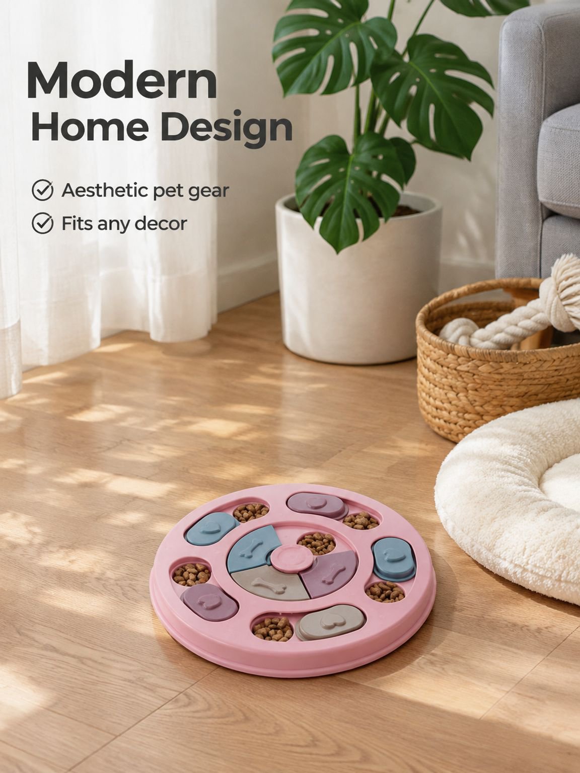 Pet Dog Spinning Slow Food Bowl