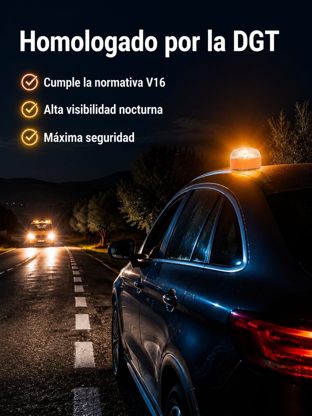 Luz de seguridad de inducción magnética V16