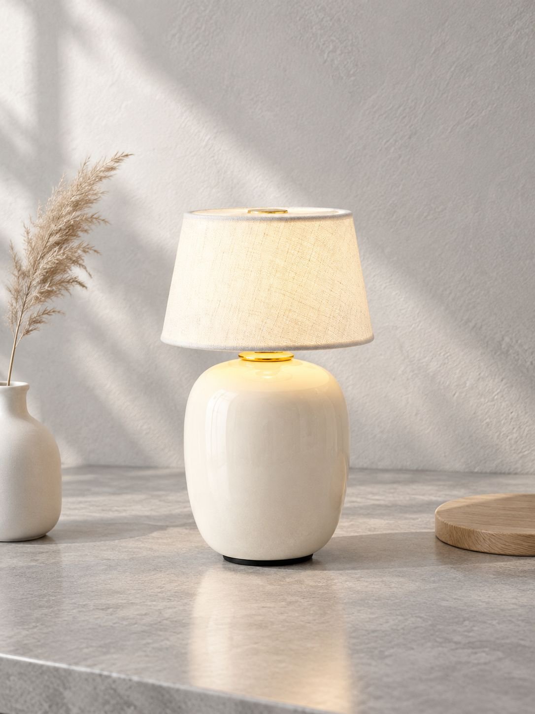 Wiederaufladbare französische Retro-Nachttischlampe für das Schlafzimmer