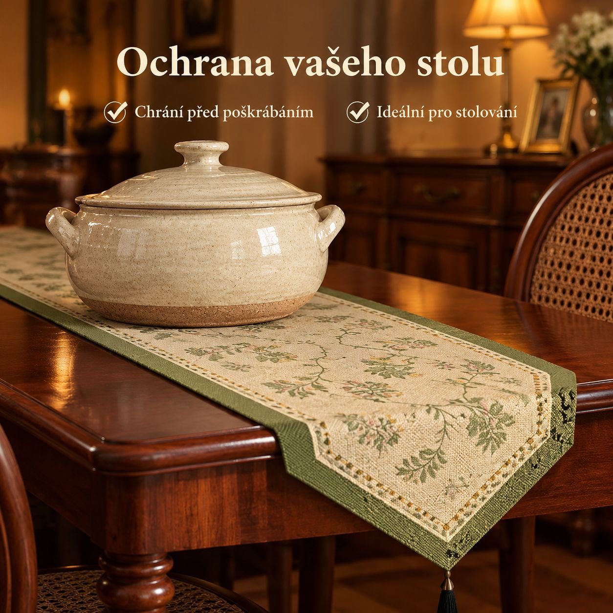 Francouzský běhoun ve vintage stylu
