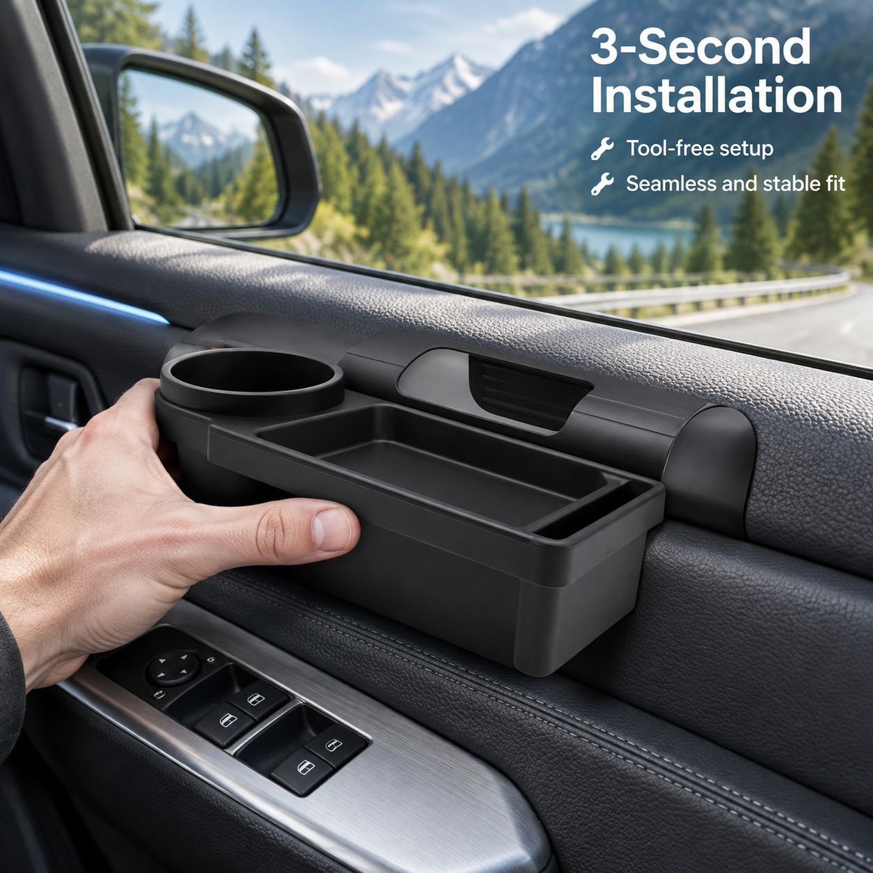 Car Phone Holder, Cup Holder, Door Frame Storage Rack, Car Accessories, Cross-Border Hot-Selling Car
