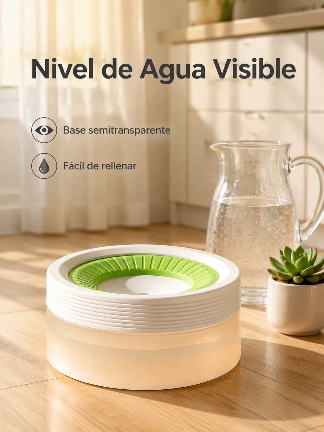 Fuente de agua flotante para perros