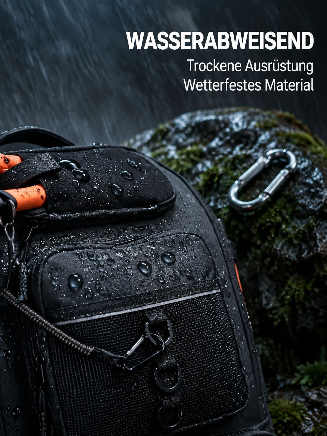 Neuer faltbarer multifunktionaler Outdoor-Angelrucksack mit großer Kapazität
