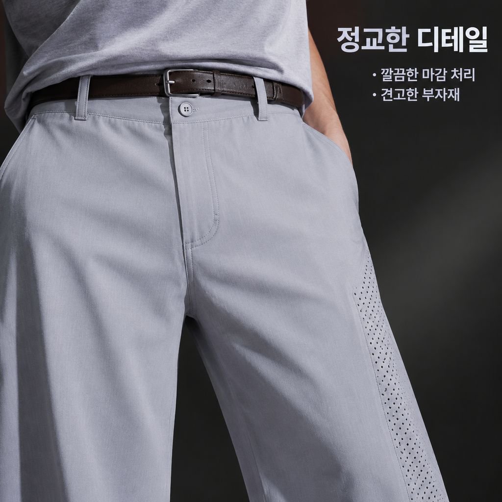 루즈핏 스트레이트 캐주얼 팬츠