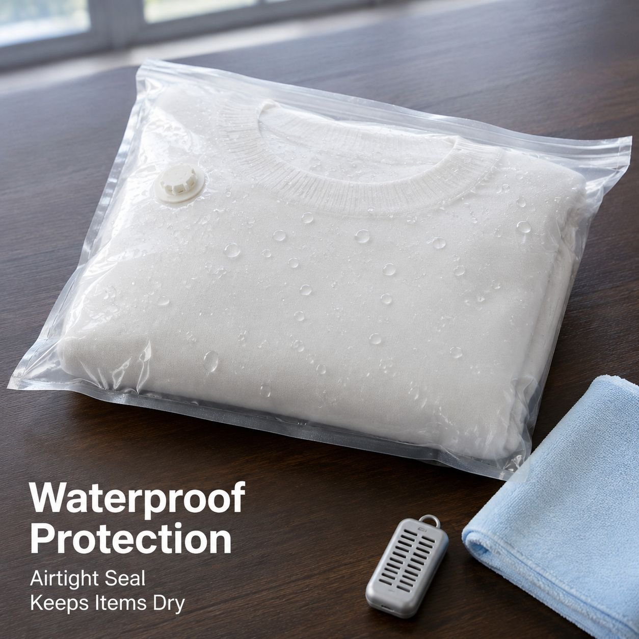 Vacuum compression storage bag