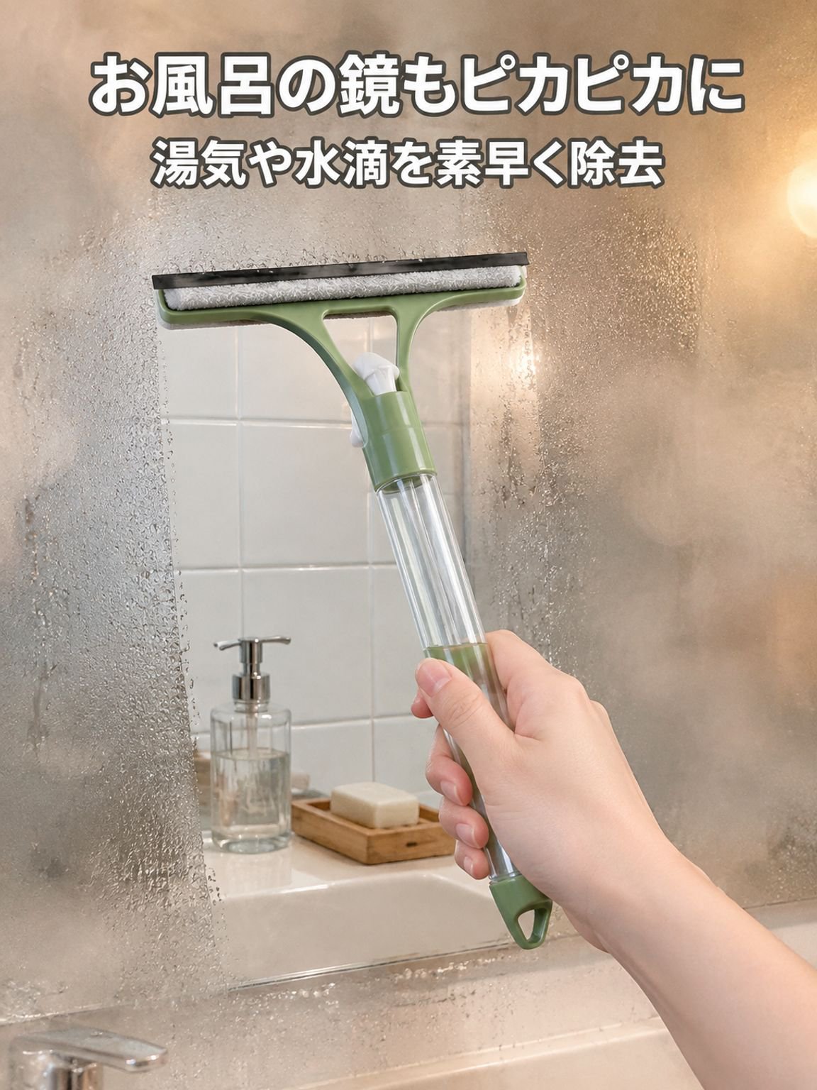 【ひと吹きできれいに】トリプルガラス掃除神器