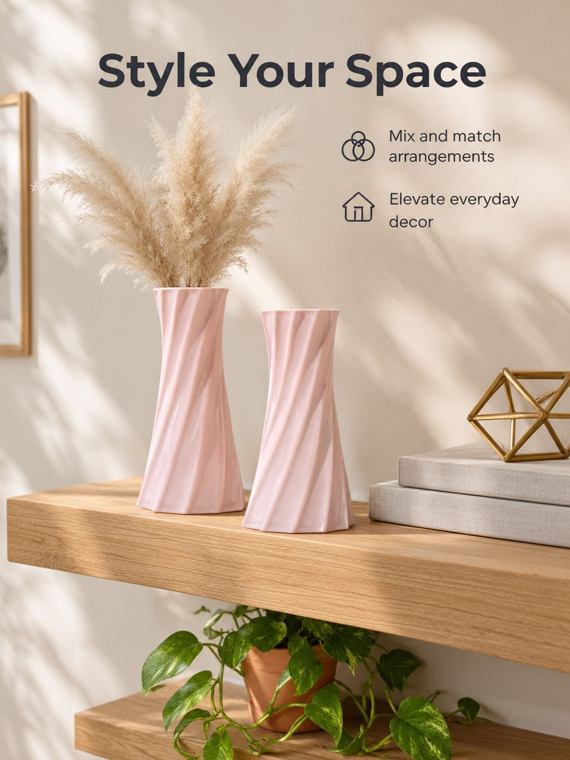 Simple contemporary vase for creative flower displays