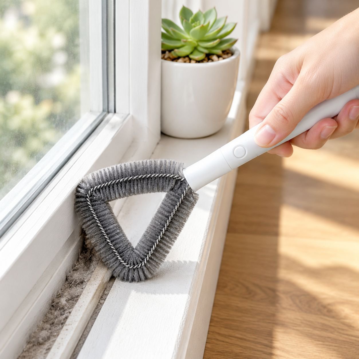 No-Removal Washable Mesh Screen Cleaning Brush
