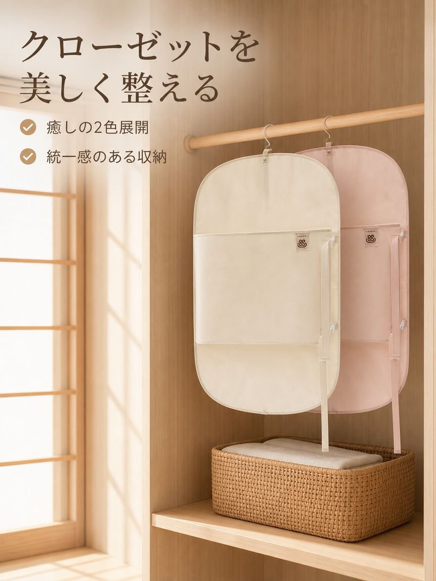 衣類収納用圧縮ダストカバー
