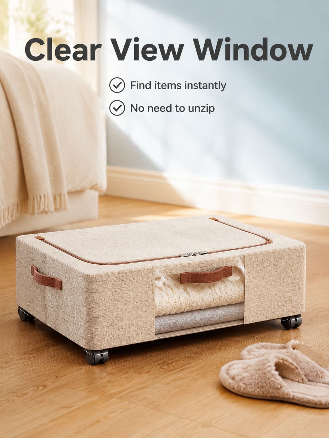 Under-Bed Storage Box with Wheels
