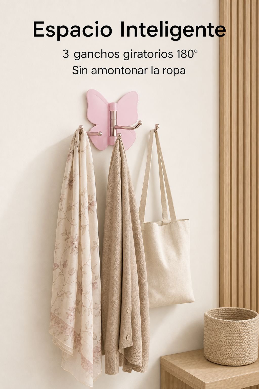 Gancho multifuncional para toallas, ropa y bolsos