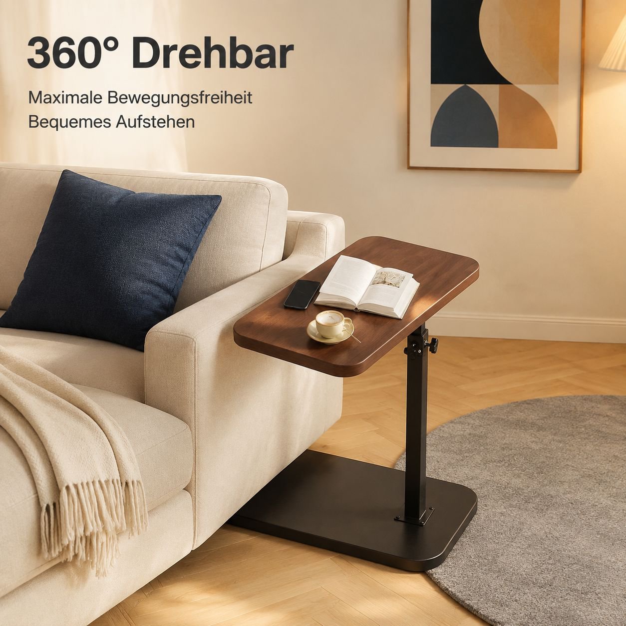 Verstellbarer Sofatisch, Wohnzimmertisch