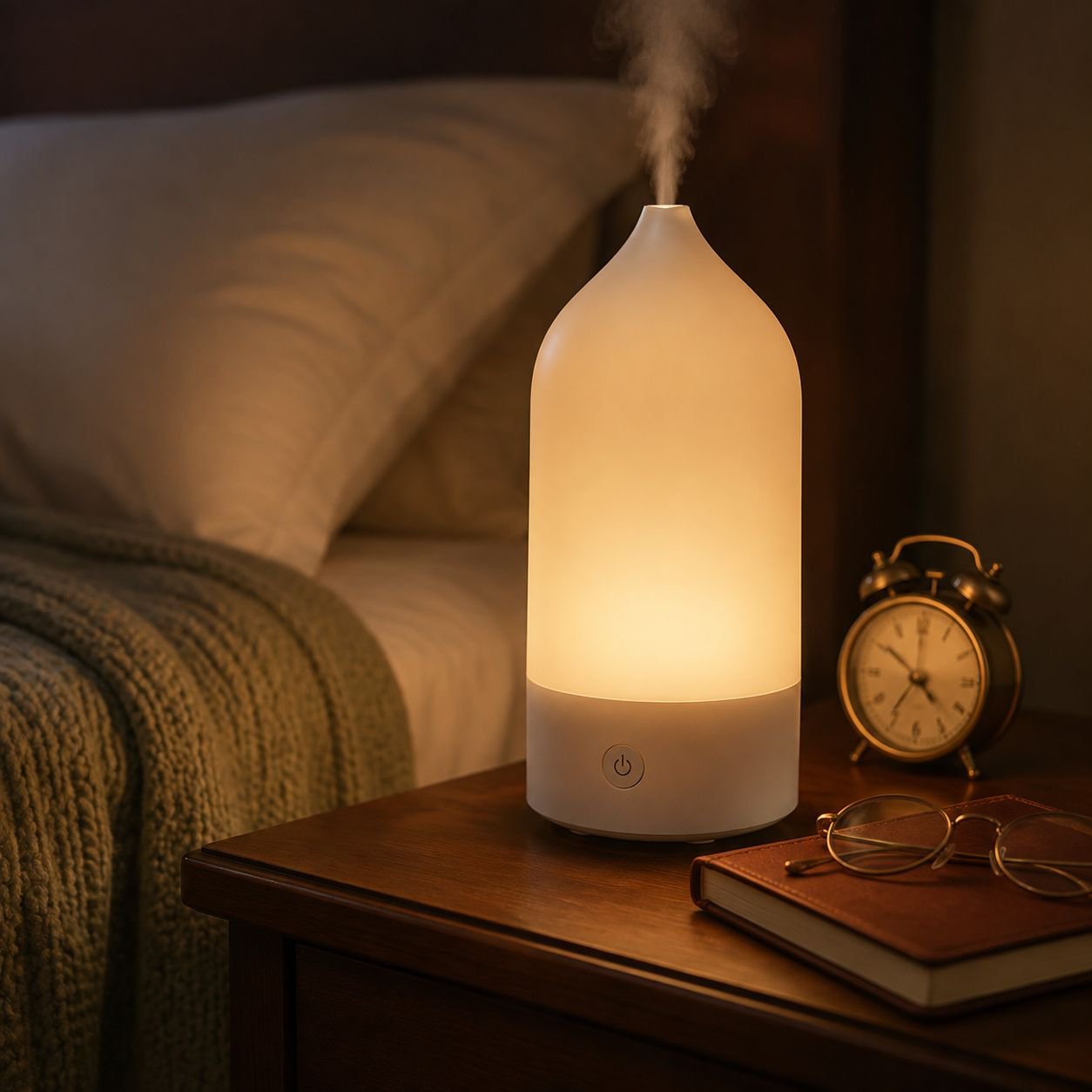 Colorful Vase-Shaped Essential Oil Diffuser and Atmosphere Lamp for Bedroom