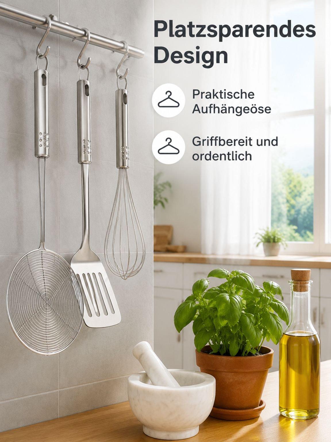 Modernes Edelstahl Nudelsieb für Haushalt und Gastronomie