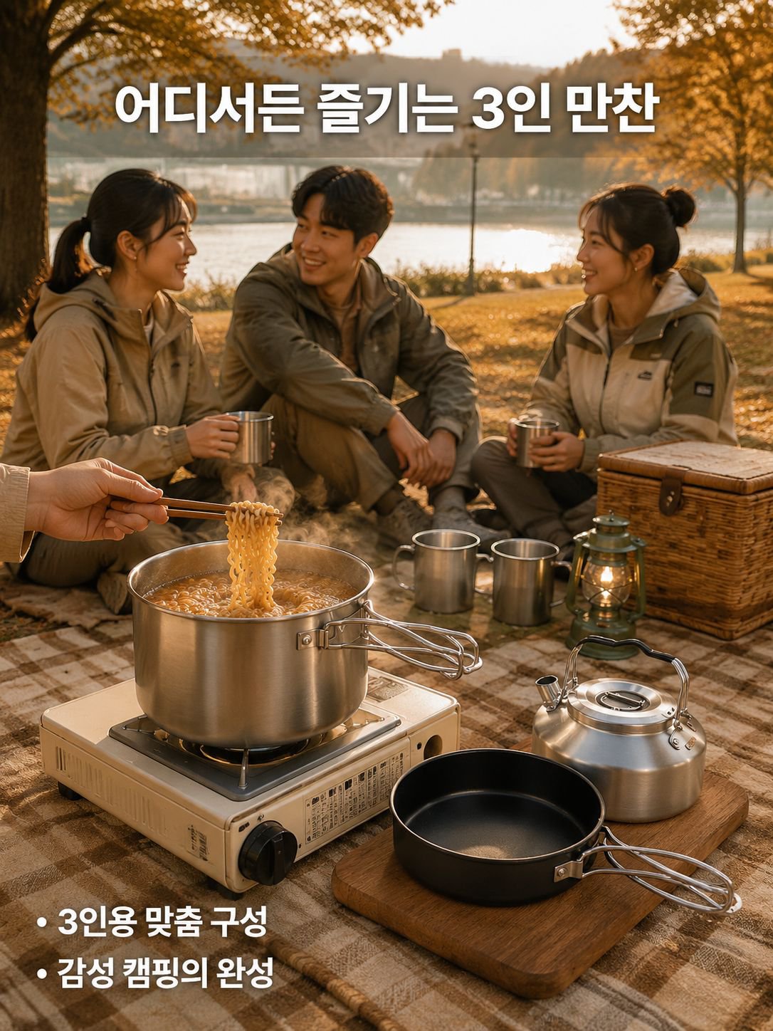 야외 캠핑 냄비