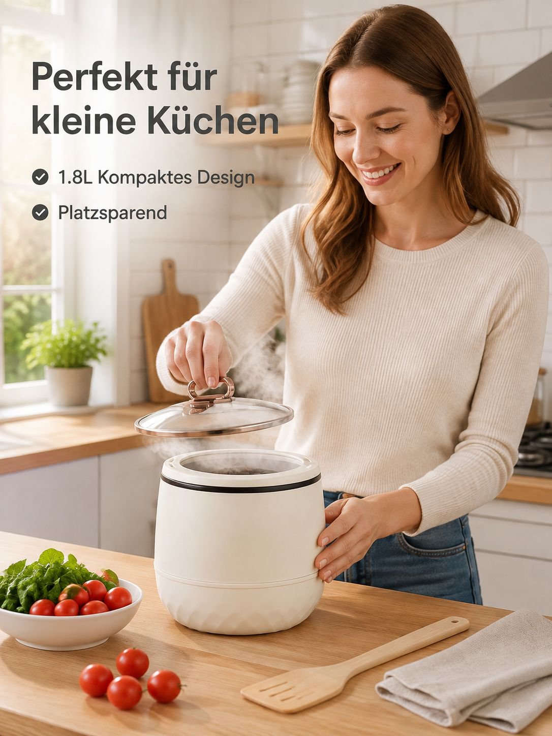 Praktischer Mini-Reiskocher von Aokui für alle Mahlzeiten