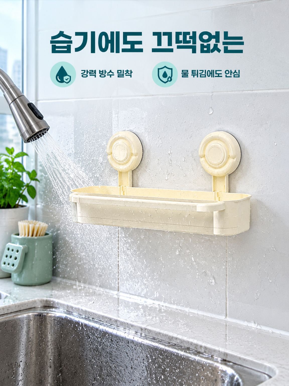 다기능 흡착식 행주 건조대
