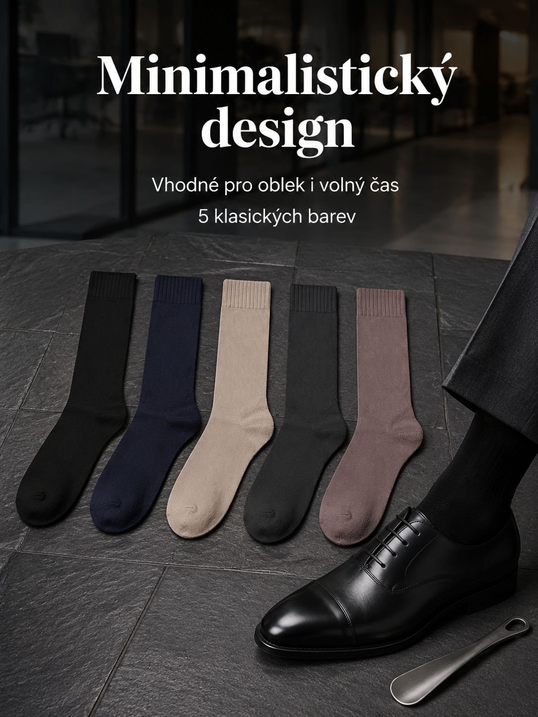 Pánské teplé silné fleecové ponožky střední délky