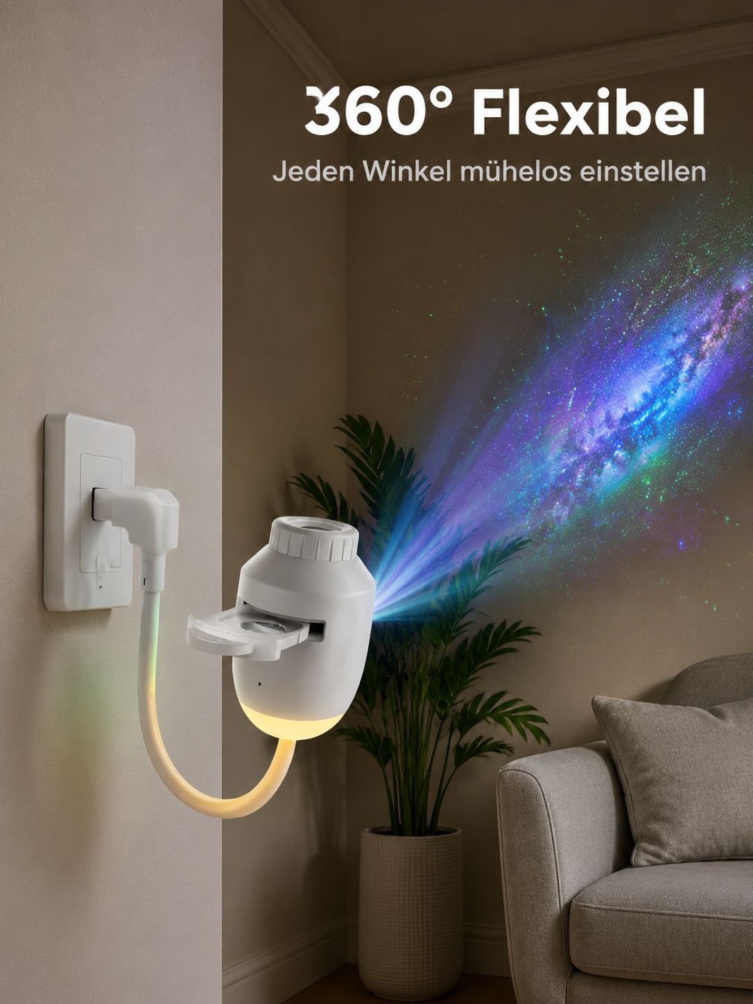 Sternenhimmel-Projektorleuchte – USB-betrieben